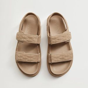 MANGO Quilted Strap Sandals